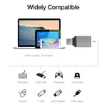 アルミ合金 USB-C / Type-C 3.1オス-USB 3.0メス データ/充電アダプター