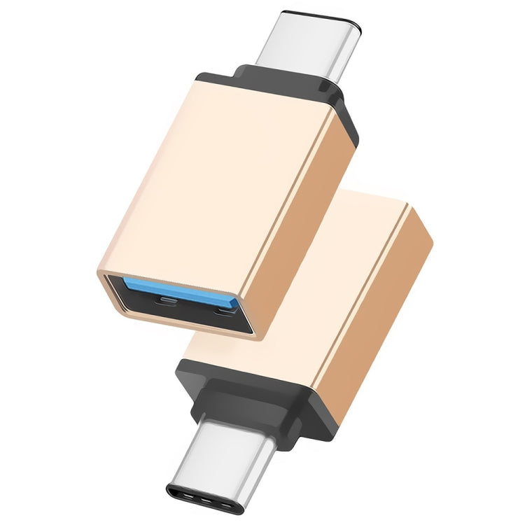 アルミ合金 USB-C / Type-C 3.1オス-USB 3.0メス データ/充電アダプター