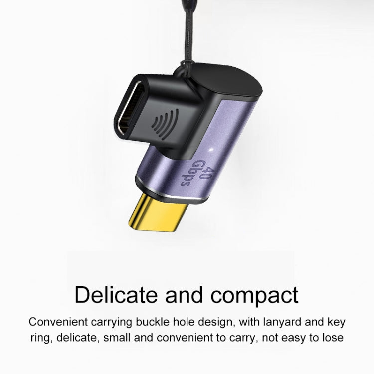 100W USB-C / Type-Cオス-メス エルボー磁気充電アダプター、100Wエルボー