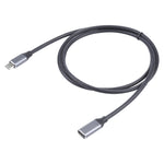 USB-C / Type-C オスから USB-C / Type-C メス アダプターケーブル、ケーブル長さ: 1m、1m
