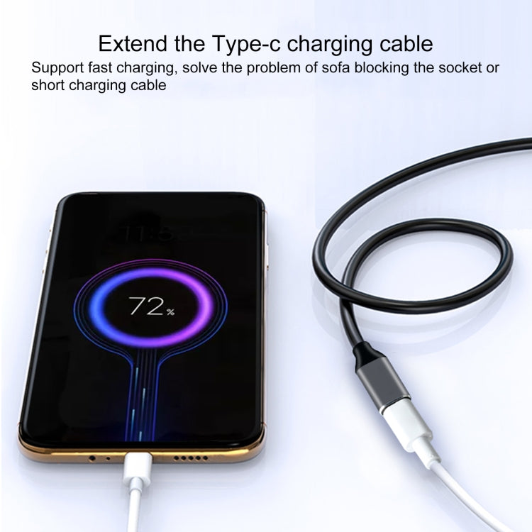 USB-C / Type-C オスから USB-C / Type-C メス アダプターケーブル、ケーブル長さ: 1m、1m