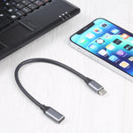 USB-C / Type-C オスから USB-C / Type-C メス アダプターケーブル、ケーブル長さ: 25cm、25cm