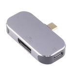3-in-1 USB-C / Type-CオスからUSB-C / Type-C充電＋USB＋DPメスアダプター USB-C / Type-C＋USB＋DP
