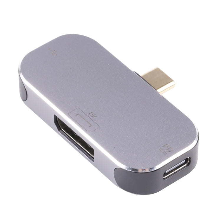 3-in-1 USB-C / Type-CオスからUSB-C / Type-C充電＋USB＋DPメスアダプター USB-C / Type-C＋USB＋DP