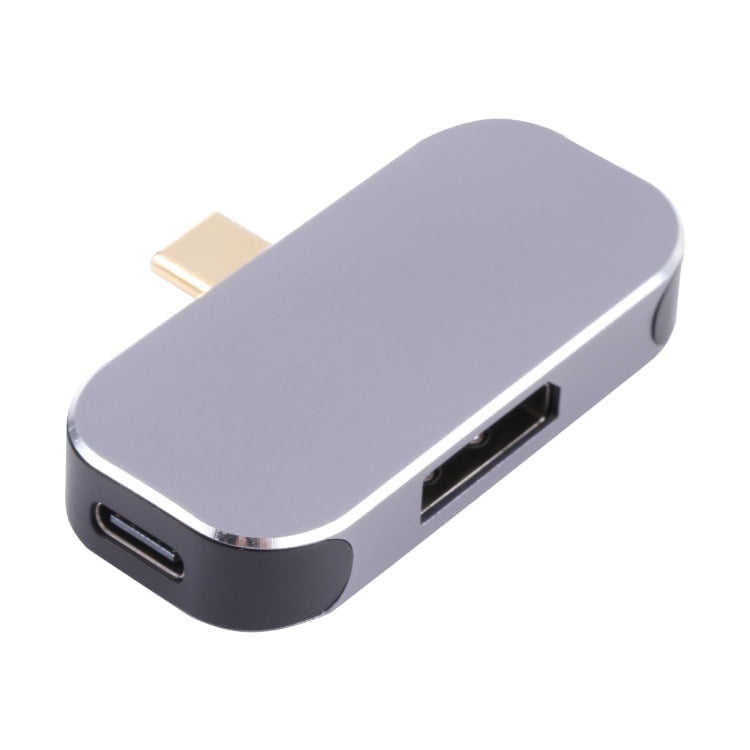3-in-1 USB-C / Type-CオスからUSB-C / Type-C充電＋USB＋DPメスアダプター USB-C / Type-C＋USB＋DP