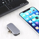 3-in-1 USB-C / Type-CオスからUSB-C / Type-C充電＋USB＋DPメスアダプター USB-C / Type-C＋USB＋DP