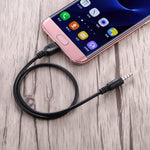 3.5mm オスから Micro USB オス オーディオ AUX ケーブル、長さ: 約40cm、Micro USB 40cm