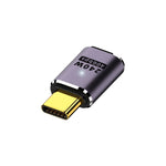 240W USB-C/Type-C メスから USB-C/Type-C オス 40Gbps ストレートアダプター ライト付き、ストレートアダプター