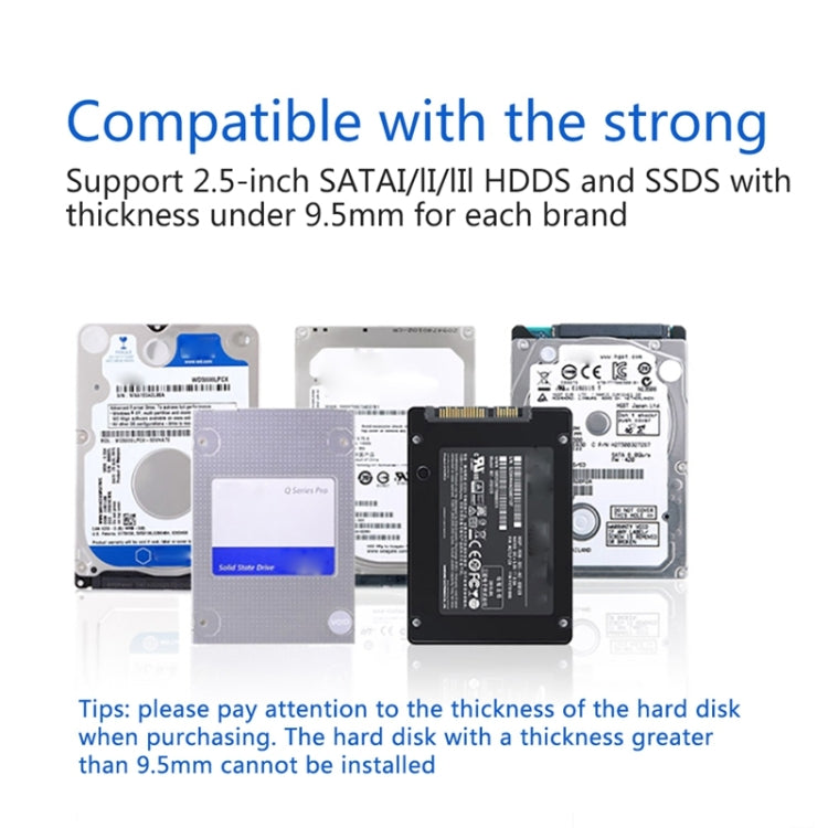 UNITEK SATA 2.5インチ USB 3.0 インターフェース HDDエンクロージャー、長さ: 30cm、SATA USB 3.0 インターフェース、長さ: 30cm