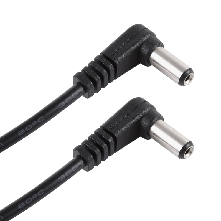 30cm 5A 5.5 x 2.1mm オスからオス L字型 DC電源プラグケーブル、DC 12-24V
