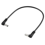 30cm 5A 5.5 x 2.1mm オスからオス L字型 DC電源プラグケーブル、DC 12-24V
