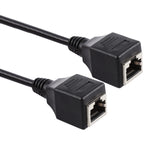 RJ45 メスからメス イーサネットLANネットワーク延長ケーブル、ケーブル長: 60cm、60cm