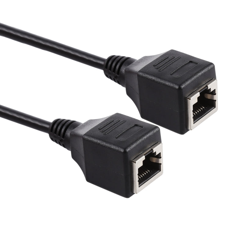 RJ45 メスからメス イーサネットLANネットワーク延長ケーブル、ケーブル長: 60cm、60cm