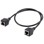 RJ45 メスからメス イーサネットLANネットワーク延長ケーブル、ケーブル長: 60cm、60cm