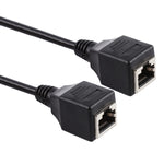 RJ45 メスからメス イーサネットLANネットワーク延長ケーブル、ケーブル長: 60cm、60cm