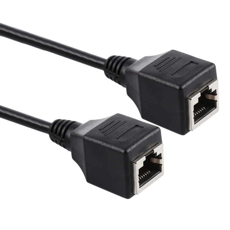 RJ45 メスからメス イーサネットLANネットワーク延長ケーブル、ケーブル長: 60cm、60cm