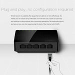Tenda SG105 ミニ 5ポート 1000Mbps ファーストギガビットイーサネットネットワークスイッチ LANハブ、Tenda SG105 5ポート ブラック