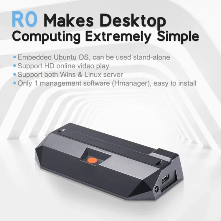 R0 WindowsおよびLinuxシステム ミニPC、クアッドコア 1.5GHz、RAM: 1GB、ROM: 8GB、有線バージョン