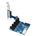 PCI-E to PCI-E コンバーターカード 1から4 1Xエクスプレスカード 4ポートPCI-Eスロット付き