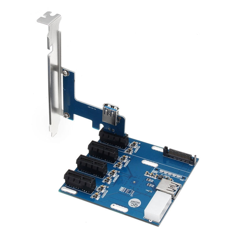 PCI-E to PCI-E コンバーターカード 1から4 1Xエクスプレスカード 4ポートPCI-Eスロット付き