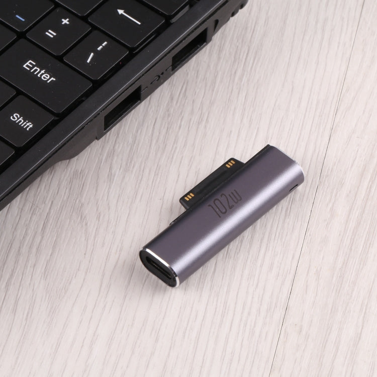 102W USB-C / Type-C メス 充電アダプター Microsoft Surface Pro 3 / 4 / 5 / 6 / 7 / Surface Go対応