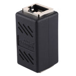 クリスタルネットワーク ストレートスルー ヘッドラインコネクタ ペア端子 メス to ダブルヘッド RJ45インターフェース延長装置, 2ポート