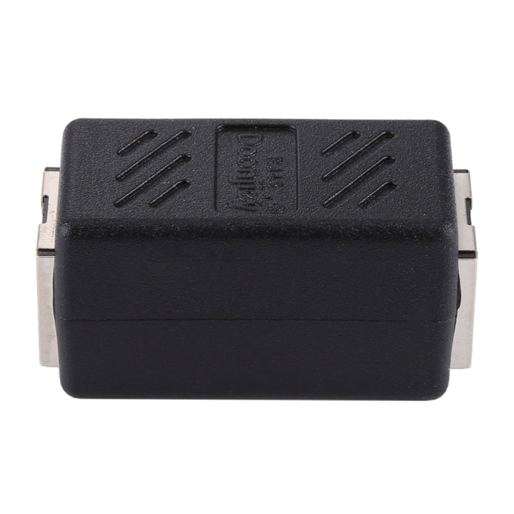 クリスタルネットワーク ストレートスルー ヘッドラインコネクタ ペア端子 メス to ダブルヘッド RJ45インターフェース延長装置, 2ポート