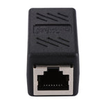 クリスタルネットワーク ストレートスルー ヘッドラインコネクタ ペア端子 メス to ダブルヘッド RJ45インターフェース延長装置, 2ポート