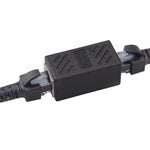 クリスタルネットワーク ストレートスルー ヘッドラインコネクタ ペア端子 メス to ダブルヘッド RJ45インターフェース延長装置, 2ポート