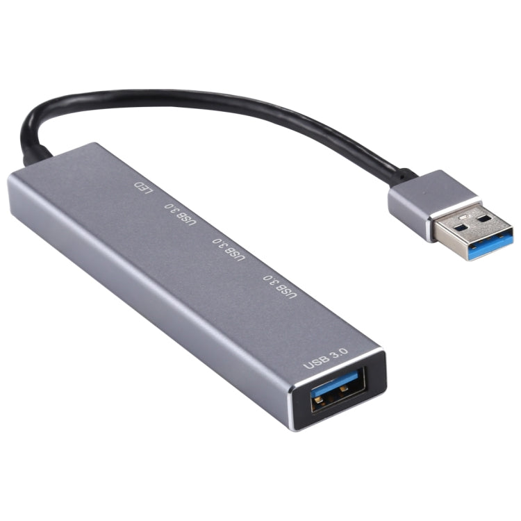 3019 4ポート USB 3.0 to USB 3.0 アルミ合金ハブアダプター LEDインジケーター付き