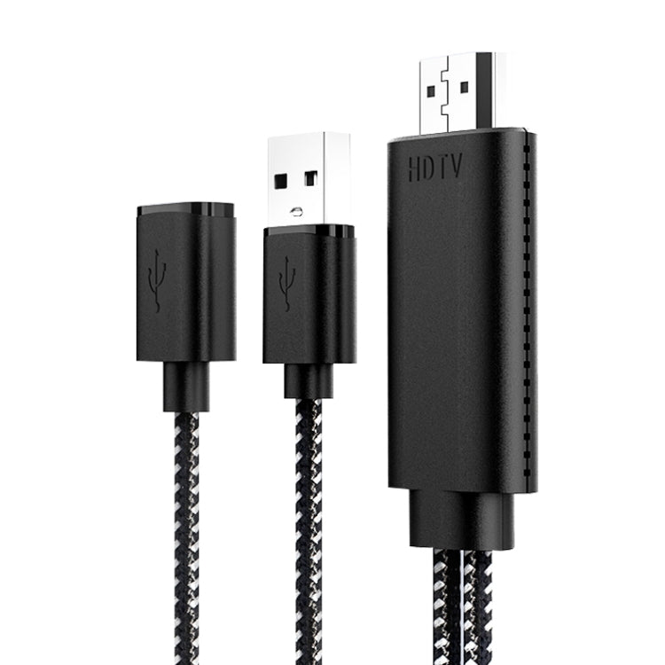 7563s USB-C / Type-C メス から 2K HDMI オス HDビデオアダプターケーブル、ケーブル長：1m