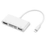 75215 5イン1 8ピンからHDMI + SDカードスロット + TFカードスロット + USB + 8ピン充電ポート HDビデオコンバーター、75215