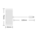 75215 5イン1 8ピンからHDMI + SDカードスロット + TFカードスロット + USB + 8ピン充電ポート HDビデオコンバーター、75215
