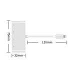 75216 4イン1 8ピンからHDMI + 8ピン充電 + 2 USBポート HDビデオコンバーター、75216