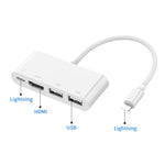 75216 4イン1 8ピンからHDMI + 8ピン充電 + 2 USBポート HDビデオコンバーター、75216