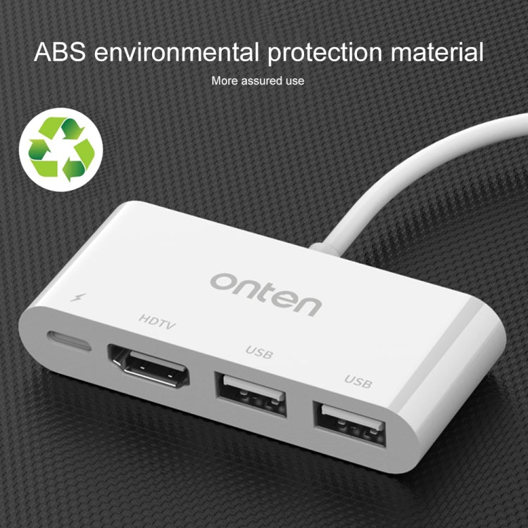 75216 4イン1 8ピンからHDMI + 8ピン充電 + 2 USBポート HDビデオコンバーター、75216
