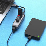 Onten 95118U 4in1 USB-C / Type-C to 4 USB 3.0ポート 多機能ハブ コンバータードッキングステーション, 95118U