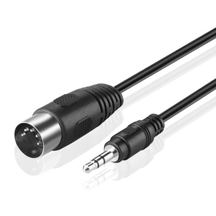 3.5mmステレオジャックからDin 5ピンMIDIプラグオーディオアダプターケーブル、ケーブル長：1.5m