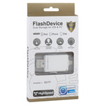 NK-208 3イン1 i-Flash TFカード / SDカードリーダー 8ピン + USB 2.0 + マイクロUSB対応（ブラック）、NK-208 ホワイト、NK-208 ブラック