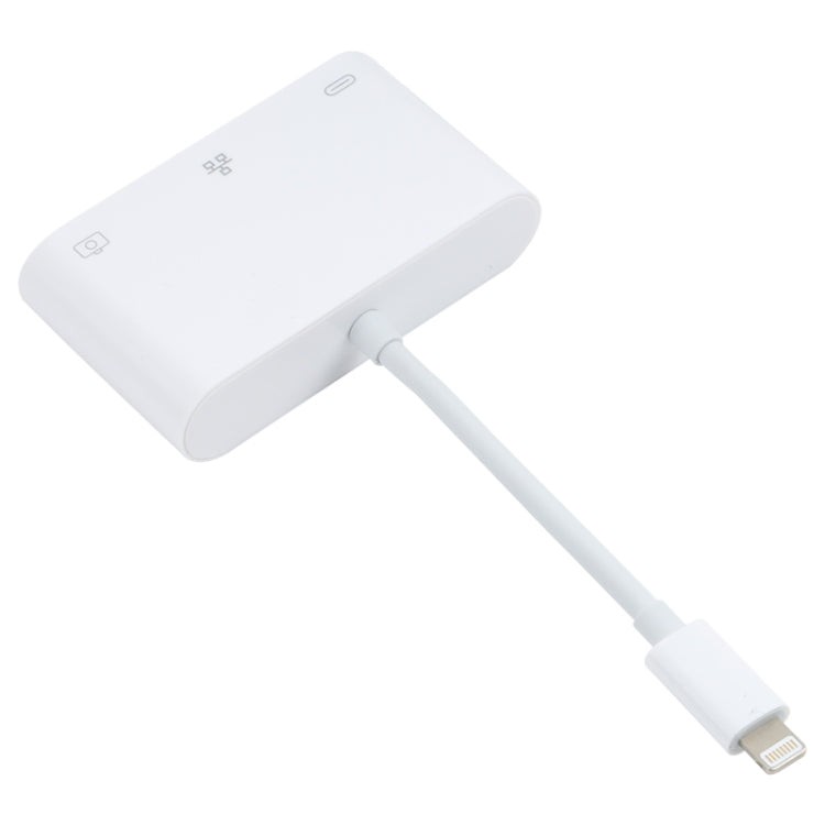 NK-107 3イン1 8ピンオスからUSB + 1000Mイーサネット + 8ピン電源メスアダプター、NK-107