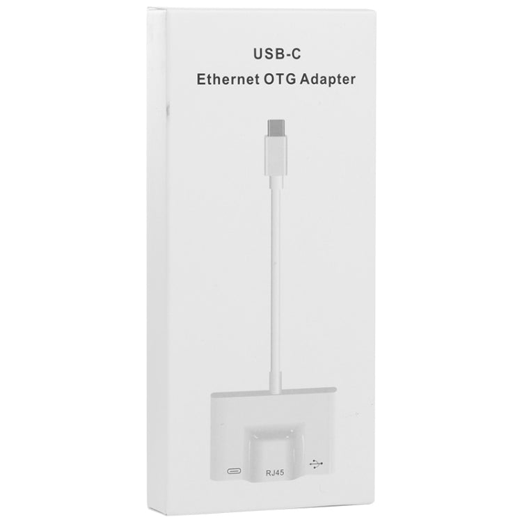 3in1 USB-C / Type-Cオス-USB＋100M RJ45イーサネット＋Type-C電源メスアダプター、3in1