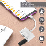 3in1 USB-C / Type-Cオス-USB＋100M RJ45イーサネット＋Type-C電源メスアダプター、3in1