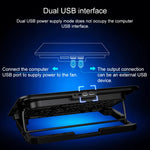 ICE COOREL Notebook Computer Base Silent Six-fan Cooling Holder Heat Sink, Style: Ordinary, Style: Ordinary