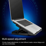ICE COOREL Notebook Computer Base Silent Six-fan Cooling Holder Heat Sink, Style: Ordinary, Style: Ordinary