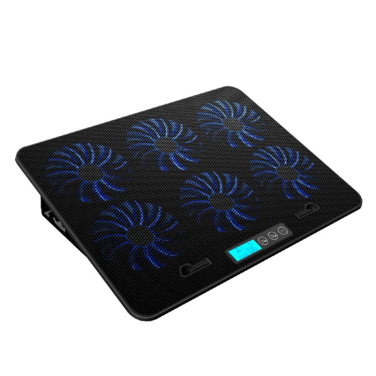ICE COOREL ノートパソコン用ベース 速度制御静音6ファン冷却ホルダー 冷却ラック、スタイル：フラッグシップ、スタイル：フラッグシップ