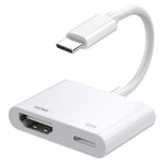 USB-C/Type-CからHDMI+USB-C/Type-Cビデオコンバーター、Type-C 4K/30HZ