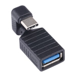 USB-C / Type-CオスからUSB 3.0メス U字型エルボーOTGアダプター、Type-CからUSB 3.0