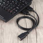 USBメスから2つのUSBオスケーブル、長さ：約30cm