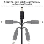 ノートパソコン用1m 22AWG 5.5 x 2.1mmメスからオスDC電源プラグ延長ケーブル、1m 5.5 x 2.1mm