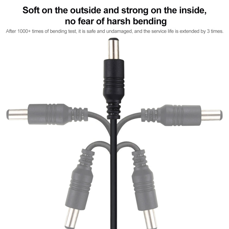 ノートパソコン用1m 22AWG 5.5 x 2.1mmメスからオスDC電源プラグ延長ケーブル、1m 5.5 x 2.1mm